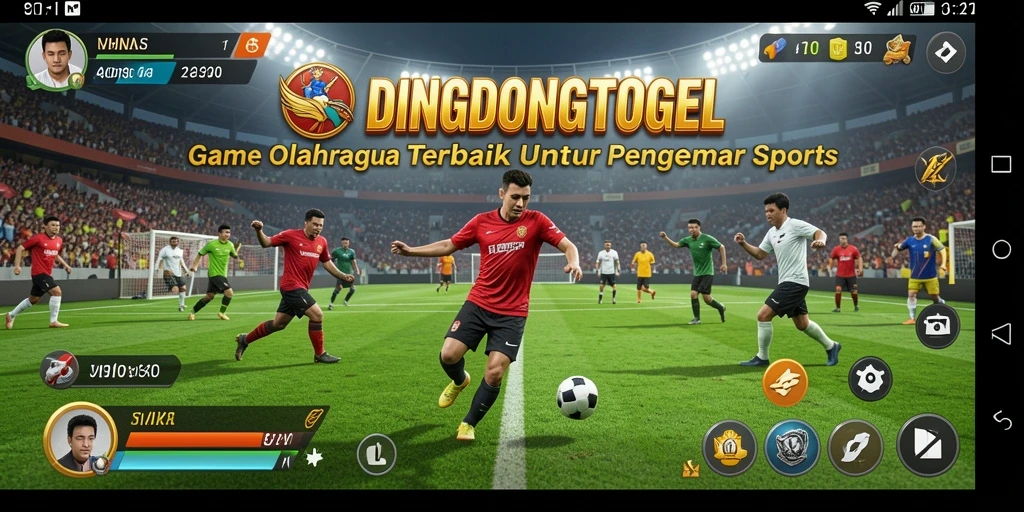 Tampilan gameplay olahraga yang seru dan mendebarkan di DINGDONGTOGEL.