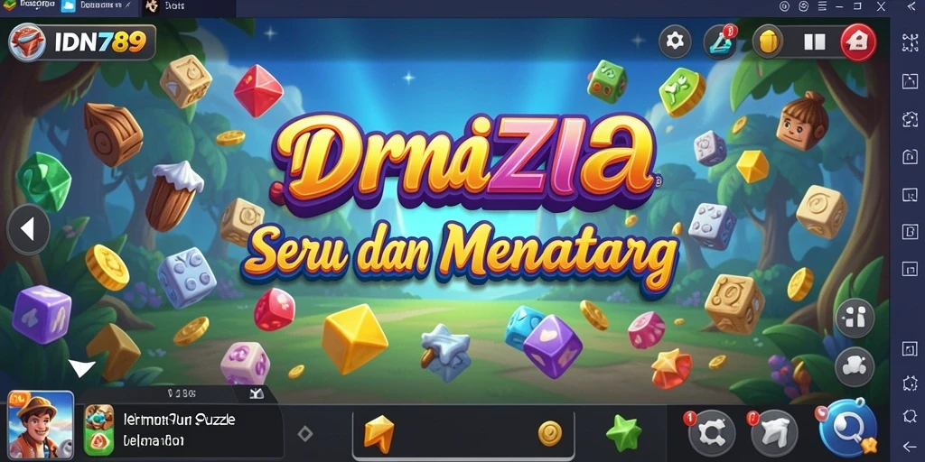 Tampilan gameplay IDN789 yang menampilkan teka-teki seru dan interaktif.