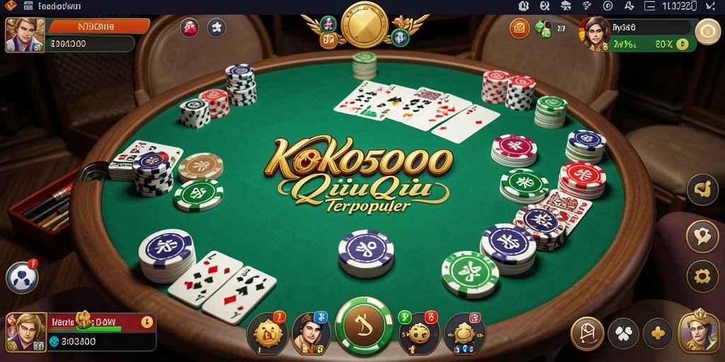 Tampilan gameplay menarik dari KOKO5000 dengan suasana QiuQiu.
