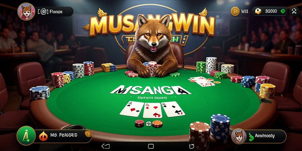 Gameplay Poker yang mendebarkan di MUSANGWIN.