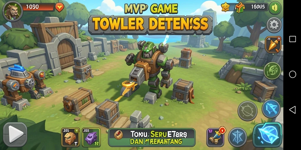 Gameplay seru Tower Defense dengan strategi menara yang menantang.