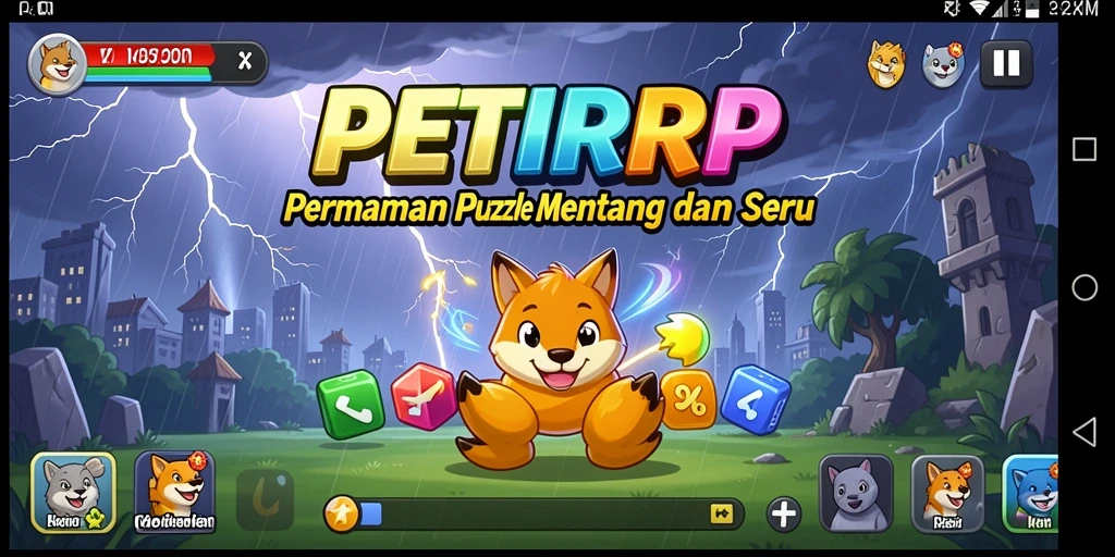 Screenshot PETIRRP menampilkan gameplay Puzzle yang menarik dan menantang.