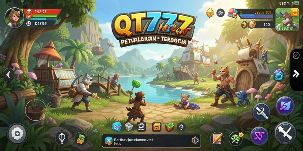 Screenshot QT777 menunjukkan gameplay menarik di dunia terbuka.