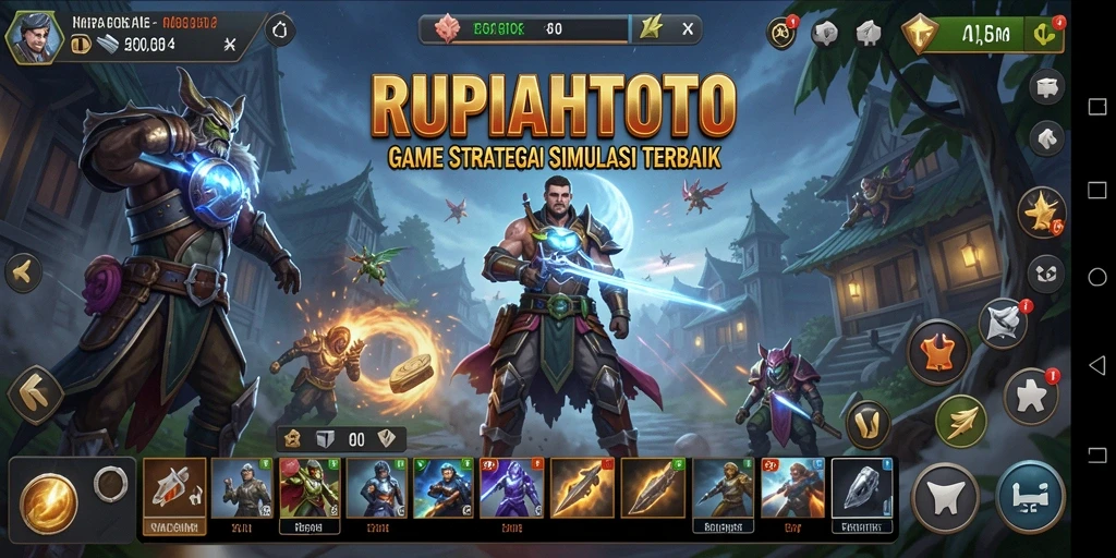 Screenshot RUPIAHTOTO menampilkan aksi seru dan strategi permainan yang mendebarkan.