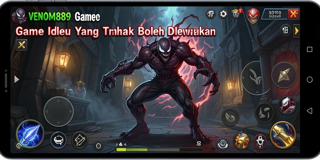 Tampilan gameplay <strong>VENOM889</strong> yang menarik dan menghibur dalam suasana idle.